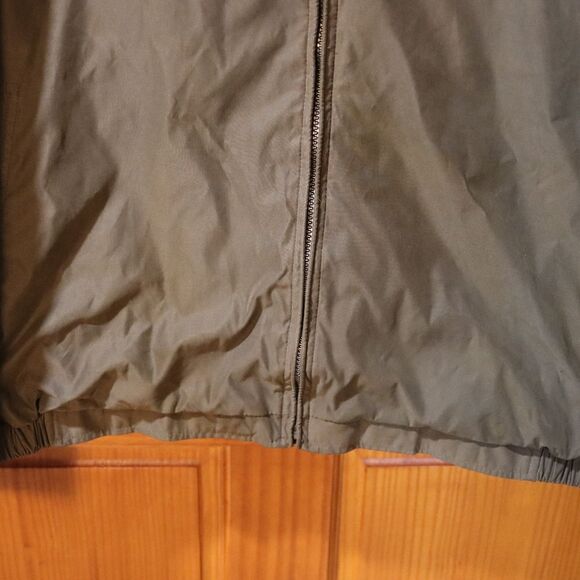 Claiborne Brown Grunge Bomber Jacket with Classic Collar and Ribbed Cuffs 3X - Picture 4 of 11